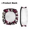 ZOUTAIRONG Daisy Floral Rollator Walker Seat and Backrest Covers Non-Slip Pink Ribbons Rollator Walker Seat Cushion Cover Reusable Walker Seat Covers for Seniors view 3