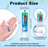 0.176 oz Bulk Travel Size Toothpaste,200 Tubes 5 Grams Extra Small Toothpaste Travel Size Bulk Mint Flavor Mini Disposable Toothpaste for Hotel,Guests,Homeless,School(Too Small,Only be Single Use) view 4