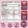 Myo-Inositol & D-Chiro Inositol Gummies Sugar Free, Ideal 40:1 Ratio Inositol Supplement for Women w/ Vegan Omega-3, D3, Magnesium, Methyl Folate, B12, Inositol Multivitamin for Women's Overall Health view 2