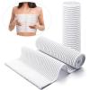 Geiserailie 2 Pcs Chest Compression Wrap Breast Support Band Sports Support Strap Bandage Adjustable Chest Binder for Large Breasted Women Prevent Breast Bounce for Sports Running(White,Large) view 1
