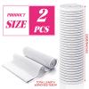 Geiserailie 2 Pcs Chest Compression Wrap Breast Support Band Sports Support Strap Bandage Adjustable Chest Binder for Large Breasted Women Prevent Breast Bounce for Sports Running(White,Large) view 2