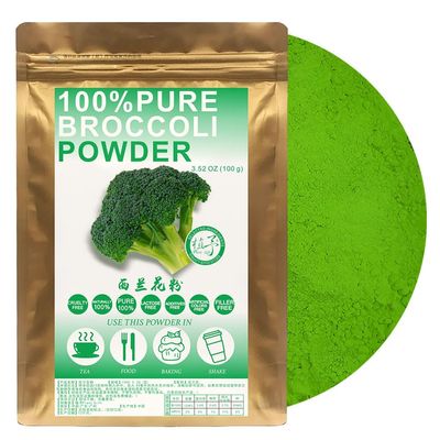 Broccoli Powder 100g/3.52oz 100% Natural Pure for Smoothies, Shakes, Baking & Drinks