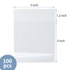 Cellophane Bags, 4x4 inches Cookie Bags, 100Pcs, Sealable Treat bags with Self-adhesive for Cookie Packaging or as Individual Candy Wrappers for Gift Giving (Clear, 4x4 inch) view 2