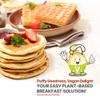 Eggylicious - PACK of 4 - Vegan Pancake Waffle Mix 1 lbs 8 oz (680 gm) | Protein & Fibre Rich Quick & Easy Breakfast | Just Add Water/Milk | Fluffy & Crispy | Natural, Non-Bioengineered view 2