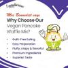 Eggylicious - PACK of 4 - Vegan Pancake Waffle Mix 1 lbs 8 oz (680 gm) | Protein & Fibre Rich Quick & Easy Breakfast | Just Add Water/Milk | Fluffy & Crispy | Natural, Non-Bioengineered view 4