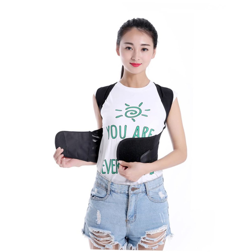 SECFOU Back Lumbar Support for Car Posture Posture Corrector Brace Band Vest for Teenagers Adults