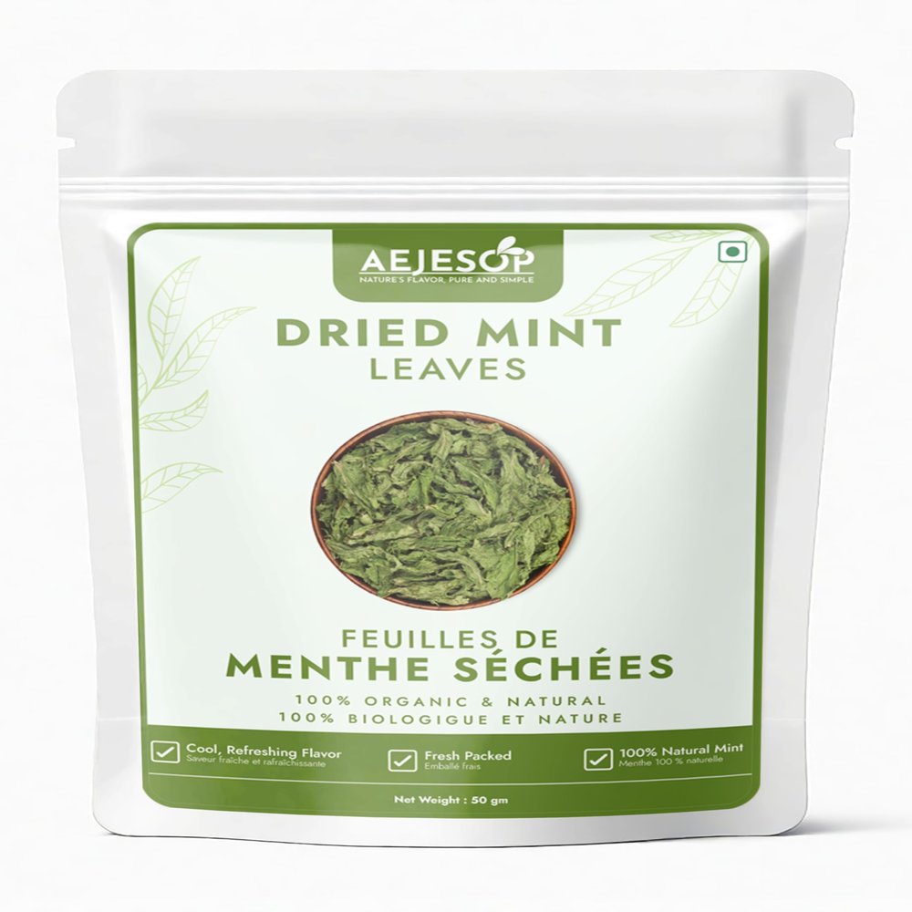 AEJESOP Dried Mint Leaves, 1.76 oz (50g)