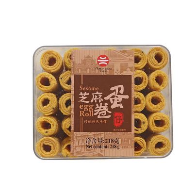 Filled Egg Rolls, Handmade Cheese Egg Rolls, Crispy Pastry Snacks, Office and Leisure Treat (sesame seeds)