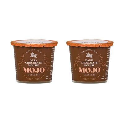 Mojo Dark Chocolate Mousse Gluten Free, 3 oz, 2 Pack