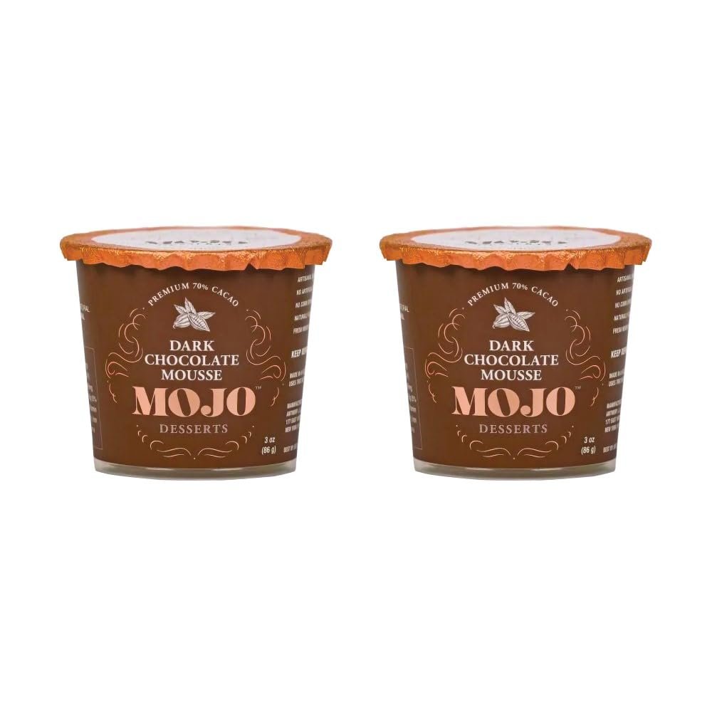 Mojo Dark Chocolate Mousse Gluten Free, 3 oz, 2 Pack