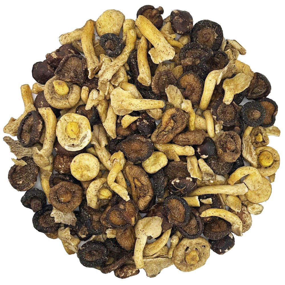3 Type Mix Mushroom Chips, Shiitake, Button & Oyster Mushroom Chips Crunchy, Natural Snack Healthy (16 Ounce)