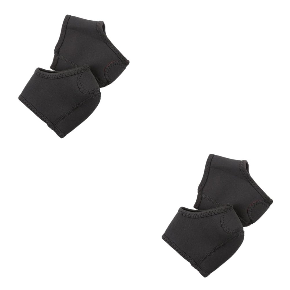 ORFOFE 4pcs -cracking Heel Sleeves Flexible Heel Cushion for High Comfortable Foot Protectors for Outdoor Use Friends