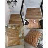 Large Teak Wood Shower Mat - Waterproof Bath Mat for Bathroom Floor - Slated Platform Square Rectangle - Inside/Outside Shower Accessory view 2