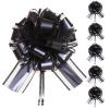 6 PCS Large Pull Bows,Bow for Gift Wrapping,Gifts Decorations,6 Party Wedding Ribbon Bows for Wrapping Boxes or Flower Decorations,Presents or Christmas Tree (Black) view 1