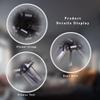 6 PCS Large Pull Bows,Bow for Gift Wrapping,Gifts Decorations,6 Party Wedding Ribbon Bows for Wrapping Boxes or Flower Decorations,Presents or Christmas Tree (Black) view 4