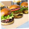 BESTOYARD 100sheets Food Grade Wrap Paper Food Basket Liners Greaseproof Paper Sandwich Cake Wrappers Versatile view 3