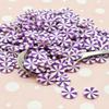 10mm Purple Peppermint Polymer Clay Sprinkles, Larger Fake Mint Candy Slices, Dessert Nail Art, Miniature Faux Candy - Non Edible (30 gram Bag) view 1