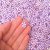 10mm Purple Peppermint Polymer Clay Sprinkles, Larger Fake Mint Candy Slices, Dessert Nail Art, Miniature Faux Candy - Non Edible (30 gram Bag) view 2