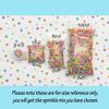 10mm Purple Peppermint Polymer Clay Sprinkles, Larger Fake Mint Candy Slices, Dessert Nail Art, Miniature Faux Candy - Non Edible (30 gram Bag) view 4