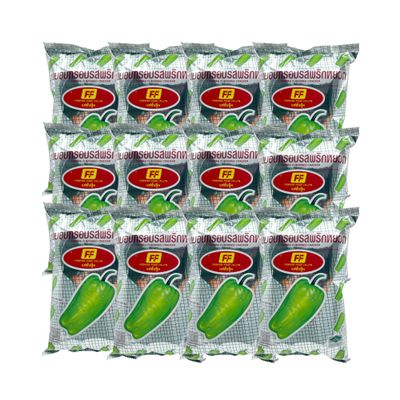FF Tomato & Paprika Crackers, Crispy Flavored Snacks | Perfect for Dipping or On-the-Go | Authentic Thailand Snacks (36g x 12 & 28g x 12) ((28g x 12), Paprika)