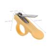 Beatifufu Foldable Nail Clipper Ergonomic Boy Girl Nail Trimmer for Safe Easy Grooming Small for Boy Girl Light Yellow view 2