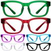 Eyekepper Square Reading Glasses 3.25, Readers for Women, 6 Pack Stylish view 1