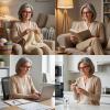 Eyekepper Square Reading Glasses 3.25, Readers for Women, 6 Pack Stylish view 4