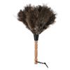 AuMoHall Ostrich Feather Duster 13.39 inch Premium Feather Duster with Wooden Handle Delicate Surfaces Cleaning Supplies for Car Home Office view 1