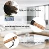 AuMoHall Ostrich Feather Duster 13.39 inch Premium Feather Duster with Wooden Handle Delicate Surfaces Cleaning Supplies for Car Home Office view 3