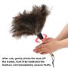 AuMoHall Ostrich Feather Duster 13.39 inch Premium Feather Duster with Wooden Handle Delicate Surfaces Cleaning Supplies for Car Home Office view 4
