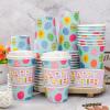 JarThenaAMCS 48 Set Happy Easter Disposable Coffee Cups with Lids and Sleeves 16 Oz Colorful Cute Easter Eggs Paper Drinking Cups To Go Coffee Cup for Spring Holiday Party Supplies view 4