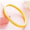 TOGEVAL Alluvial Sandblasting Wristband Brass Gold-plated Inherit Bracelet Eco-friendly Women's Bracelet view 3