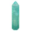 beisup Green Fluorite Crystal Towers Natural Healing Crystal Wand 6 Faceted Point for Chakra Meditation Home Decor Reiki Healing and Crystal Grid,3.74in(9.5cm) view 1