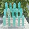 beisup Green Fluorite Crystal Towers Natural Healing Crystal Wand 6 Faceted Point for Chakra Meditation Home Decor Reiki Healing and Crystal Grid,3.74in(9.5cm) view 2