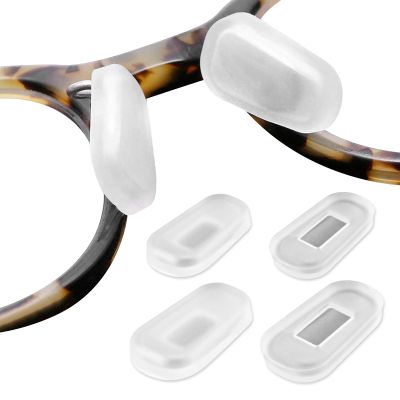 12PCS Soft Eyeglass Nose Pads Cover, Silicone Eyeglass Nose Pads Glasses Repair Kit, 3.35x0.67 Inch Anti-Slip Glasses Nose Piece/Eyewear Protective Cover Eye Pad for Nose Bridge
