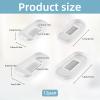 12PCS Soft Eyeglass Nose Pads Cover, Silicone Eyeglass Nose Pads Glasses Repair Kit, 3.35x0.67 Inch Anti-Slip Glasses Nose Piece/Eyewear Protective Cover Eye Pad for Nose Bridge view 2
