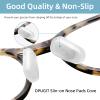 12PCS Soft Eyeglass Nose Pads Cover, Silicone Eyeglass Nose Pads Glasses Repair Kit, 3.35x0.67 Inch Anti-Slip Glasses Nose Piece/Eyewear Protective Cover Eye Pad for Nose Bridge view 3
