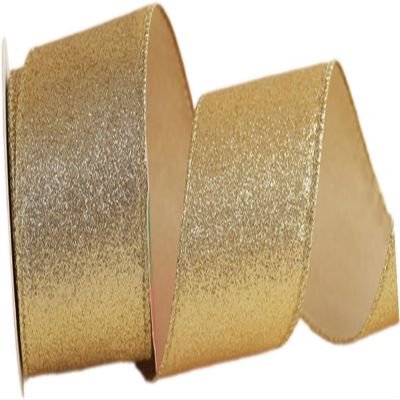 1 Rolls Christmas Ribbons Xmas Ribbons Festival Ribbon Xmas Theme Ribbons Gift Wrapping Ribbon DIY Crafts Ribbon for Xmas Festival DIY Crafts Party Supplies - Gold