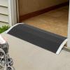 12 Slope Wheelchair Ramp with Non-Slip Surface, Aluminium Alloy Bridge Doorway Threshold Ramp to Go Over The Threshold for Wheelchairs/Scooters/Walkers,Load 661.39lbs,31.5x15.75 inch view 2