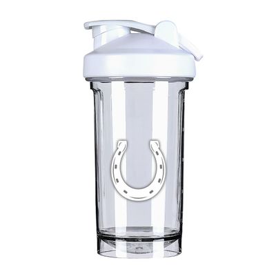 A Horseshoe 18 Ounce Shaker Cup,Fashion Theme Pattern Shaker Bottle Leak-proof Workout Shake Bottles 500ML/18 oz Perfect for Pre Workout White 0