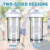 A Horseshoe 18 Ounce Shaker Cup,Fashion Theme Pattern Shaker Bottle Leak-proof Workout Shake Bottles 500ML/18 oz Perfect for Pre Workout White 0 view 3