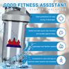 Cambodian Flags 18 Ounce Shaker Cup,Fashion Theme Pattern Shaker Bottle Leak-proof Workout Shake Bottles 500ML/18 oz Perfect for Pre Workout Gray 0 view 2