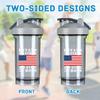I Stand for The Flag I Kneel for The Cross 4 18 Ounce Shaker Cup,Fashion Theme Pattern Shaker Bottle Leak-proof Workout Shake Bottles 500ML/18 oz Perfect for Pre Workout Gray 0 view 3