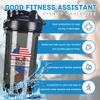 America Grown With Philippines Roots 18 Ounce Shaker Cup,Fashion Theme Pattern Shaker Bottle Leak-proof Workout Shake Bottles 500ML/18 oz Perfect for Pre Workout Black 0 view 2