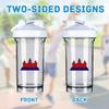 Cambodian Flags 18 Ounce Shaker Cup,Fashion Theme Pattern Shaker Bottle Leak-proof Workout Shake Bottles 500ML/18 oz Perfect for Pre Workout White 0 view 3