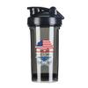 America Grown With Scotland Roots 18 Ounce Shaker Cup,Fashion Theme Pattern Shaker Bottle Leak-proof Workout Shake Bottles 500ML/18 oz Perfect for Pre Workout Black 0 view 1