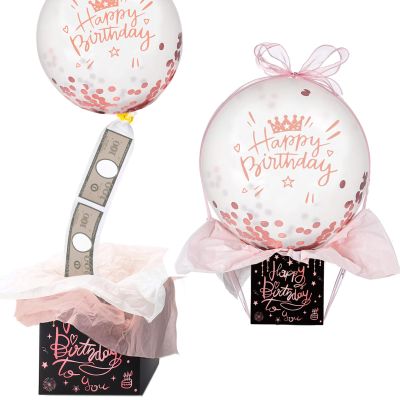 Birthday Money Pull Box Decorations, Funny Happy Birthday Money Box Surprise Set Celebration, Delicate for Cash Gift Women Men Lovers Girlfriend Wife (Style 2)