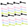 NineLife Basics 100Pcs Plastic Serving Utensils Forks Spoons Knife Disposable Mini for Party Ice Cream Desserts Easy to Carry view 1