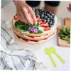 NineLife Basics 100Pcs Plastic Serving Utensils Forks Spoons Knife Disposable Mini for Party Ice Cream Desserts Easy to Carry view 4