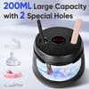 MySmile Dental Ultrasonic Retainer Cleaner Machine- 45kHz UV Denture Cleaner with 200ML Capacity for Aligner, Braces, Mouth Guard, Night Guard, Portable Dental Cleaning Pod with Digital Timer (Black) view 4